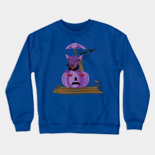 Pumpkin Dracula Crewneck Sweatshirt